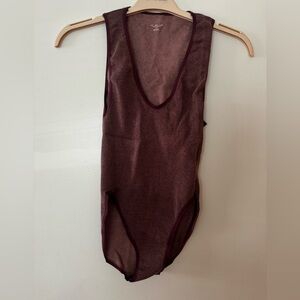 Urban Outfitters Burgundy Bodysuit